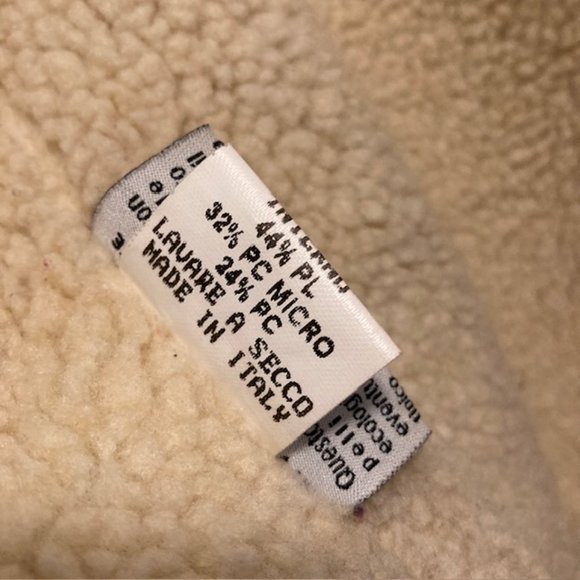 Pollini Women's Italian brown leather jacket size 42/10 US faux sheepskin lining - Picture 7 of 10